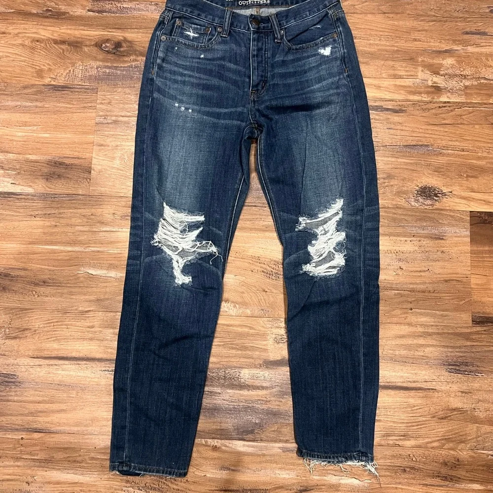Distressed Blue Jeans - Picture 1 of 4